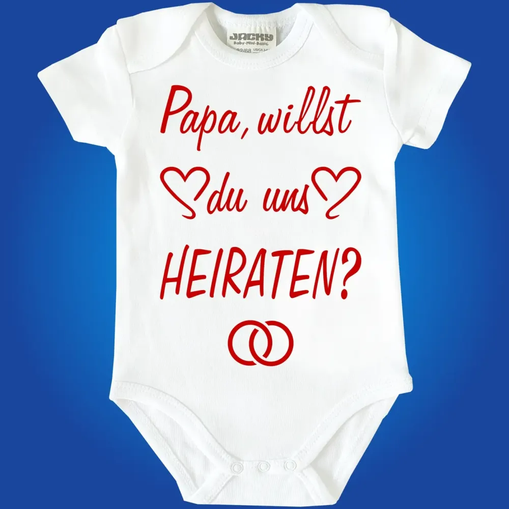 Strampler mit Spruch heiraten