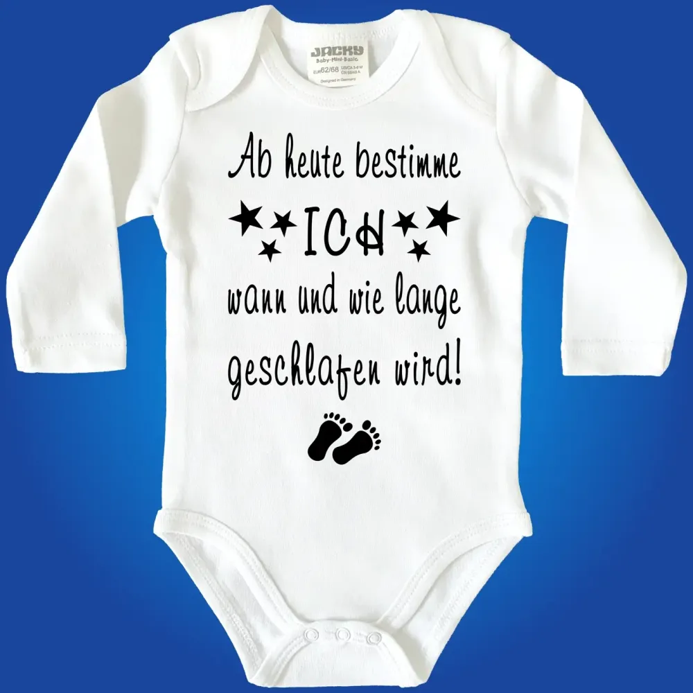 Babybody mit lustigem Spruch