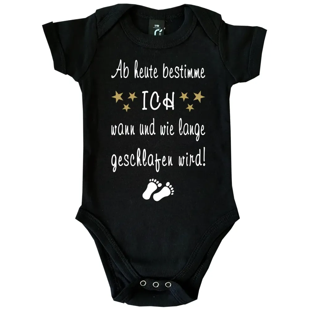 Baby-Body mit Spruch Schlafen