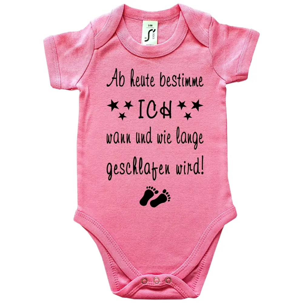 Baby Bodie mit Spruch Schlafen