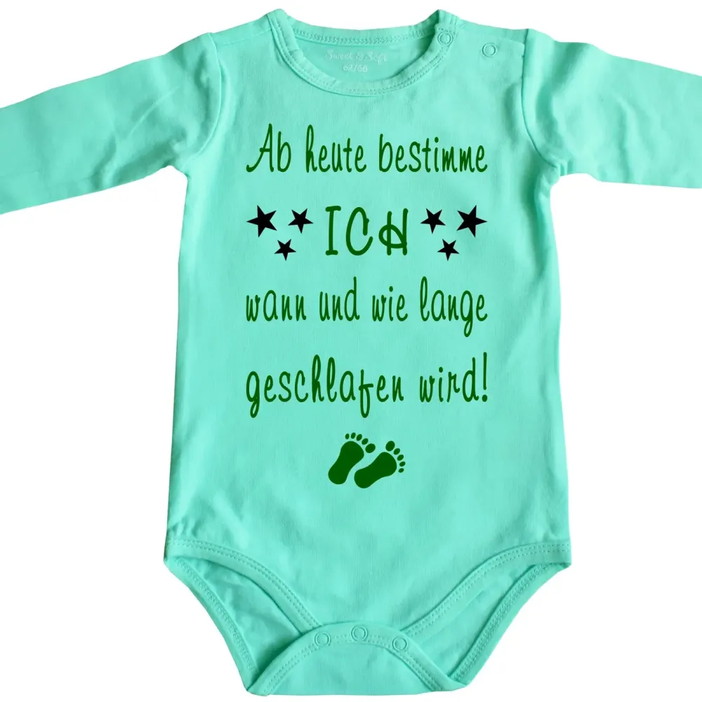 Babybody mit coolem Spruch