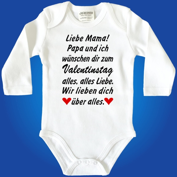 Babybody zum Valentinstag