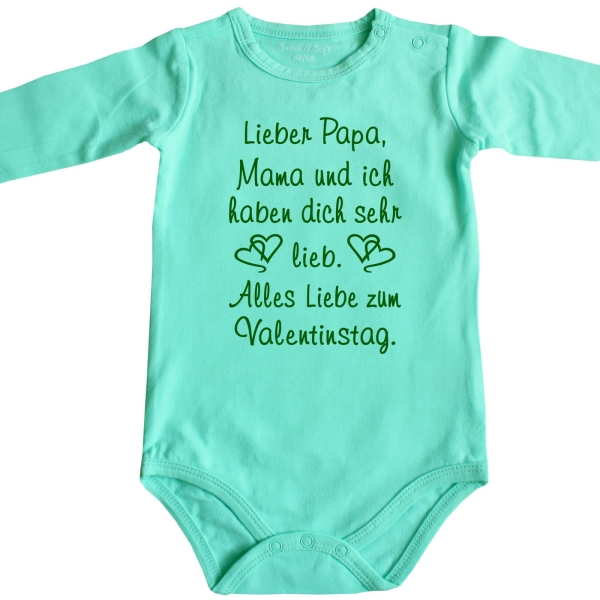 Valentinstag Baby Body