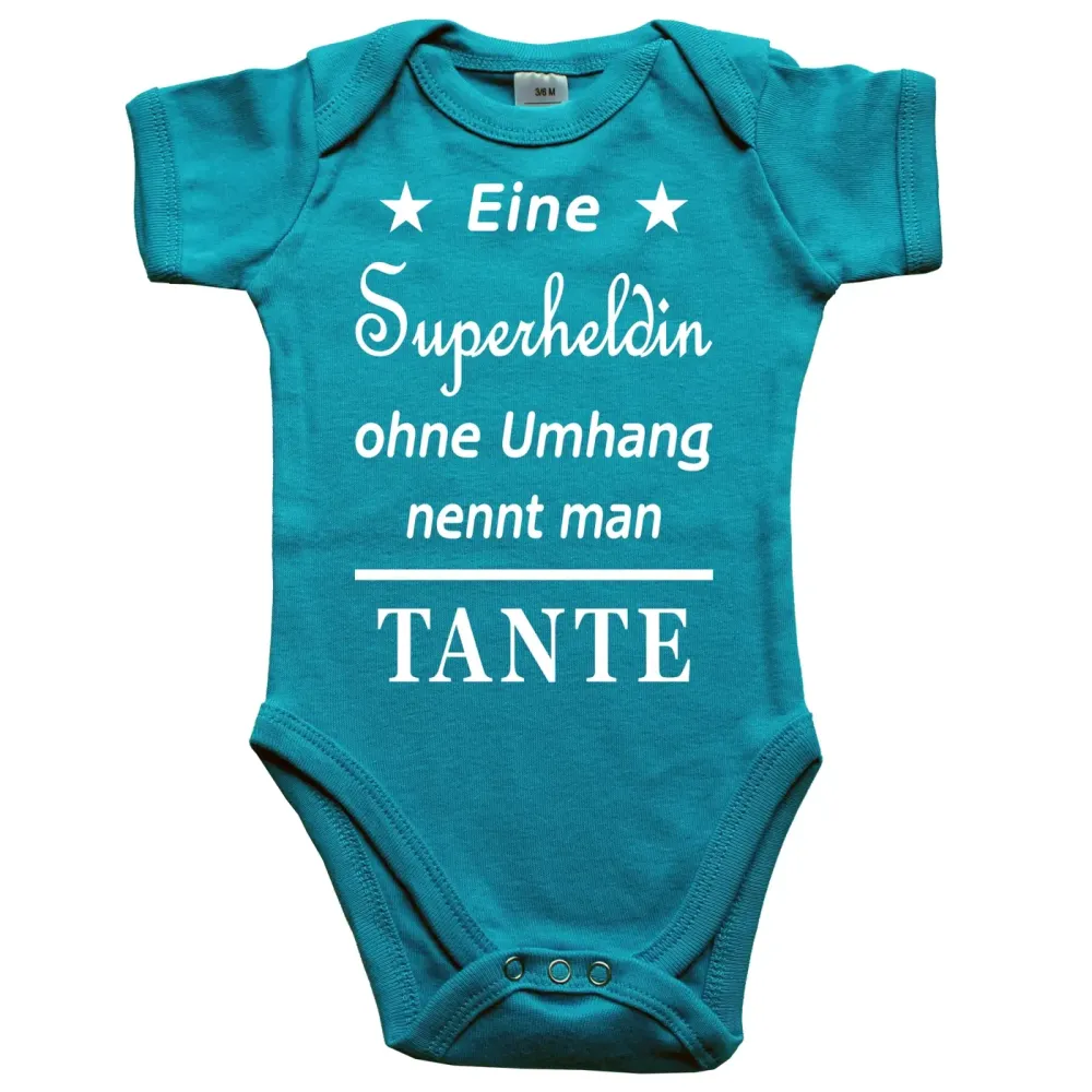 Baby-Body mit Superhelden Aufdruck