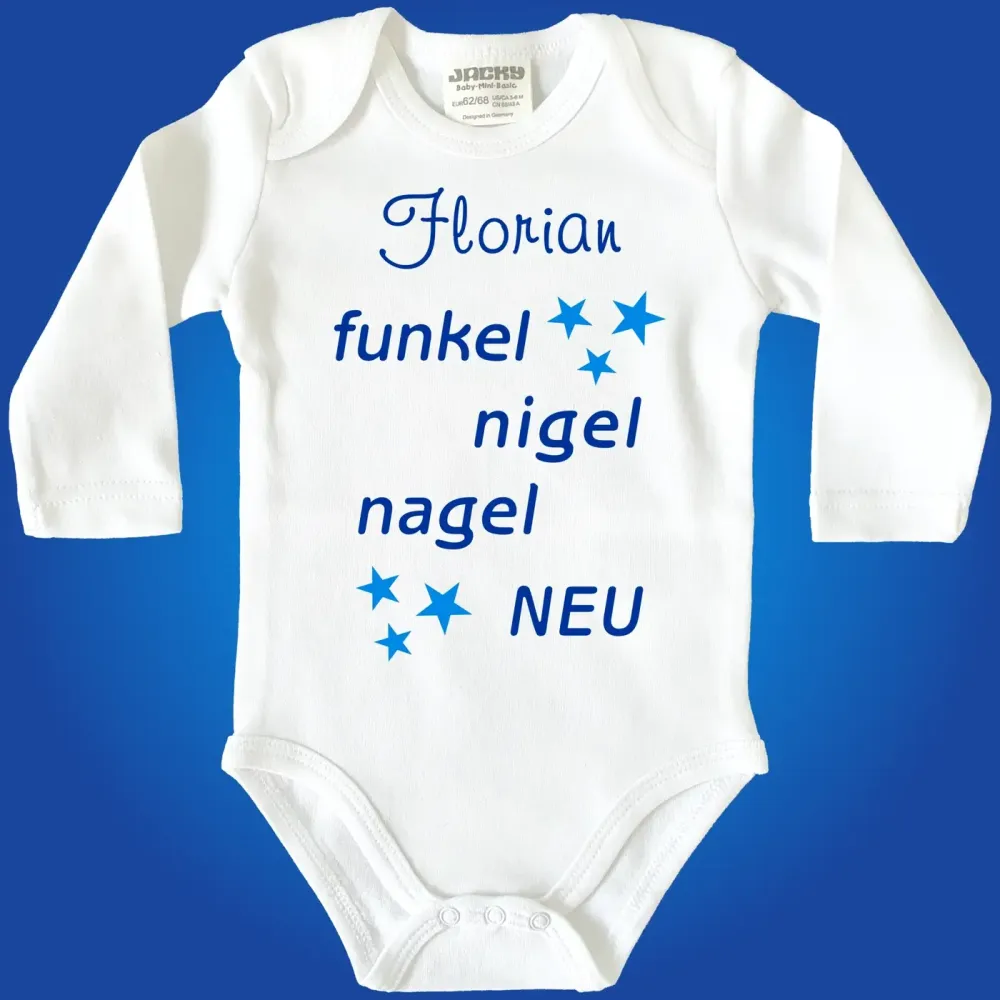Personalisierter Baby‑Body zur Geburt