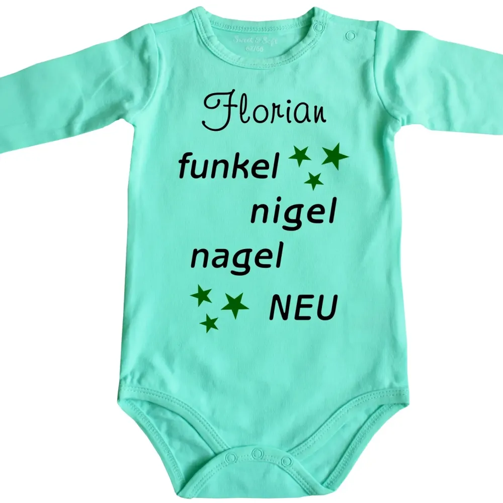 Personalisierter Baby‑Body zur Geburt