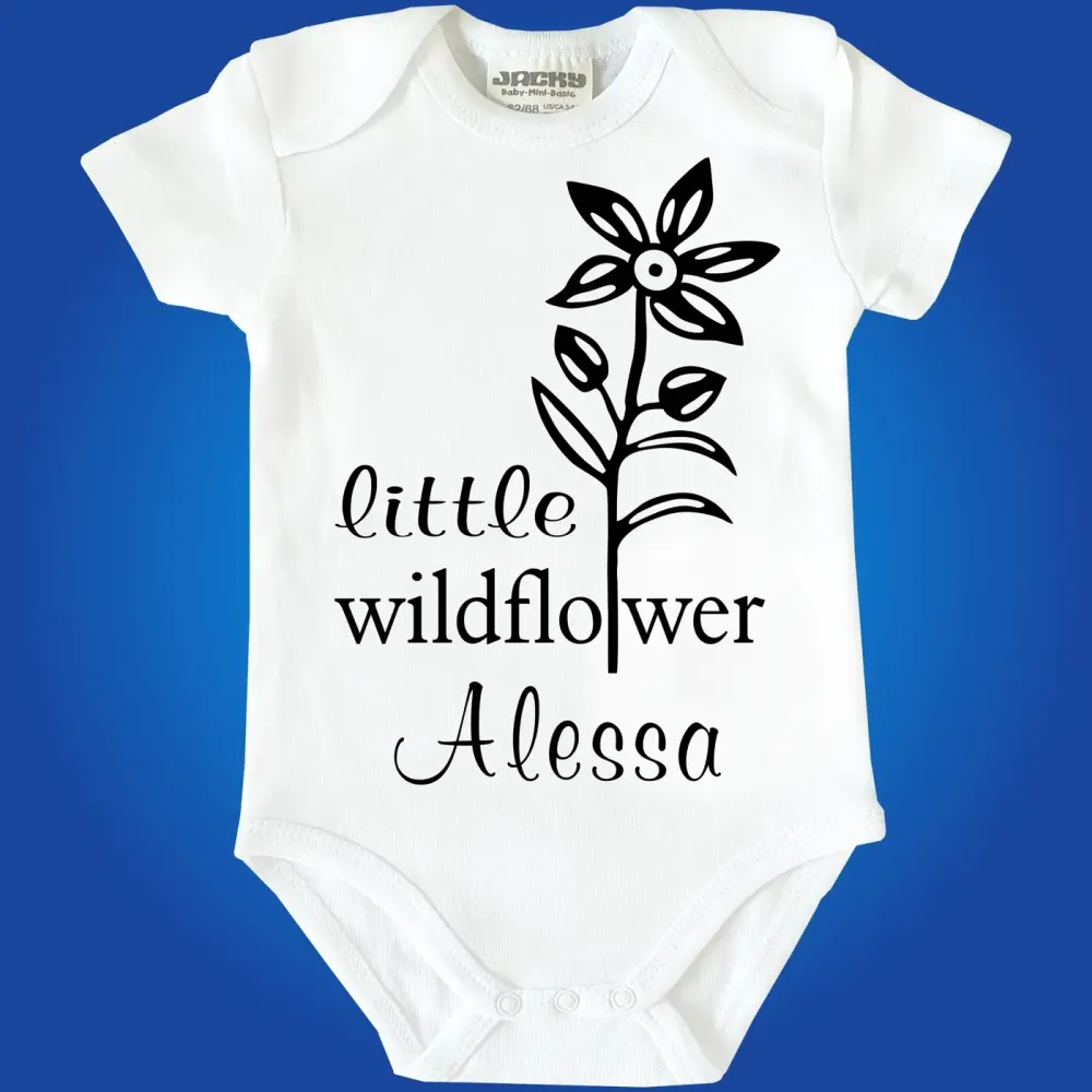Baby-Body mit Blume Wildflower