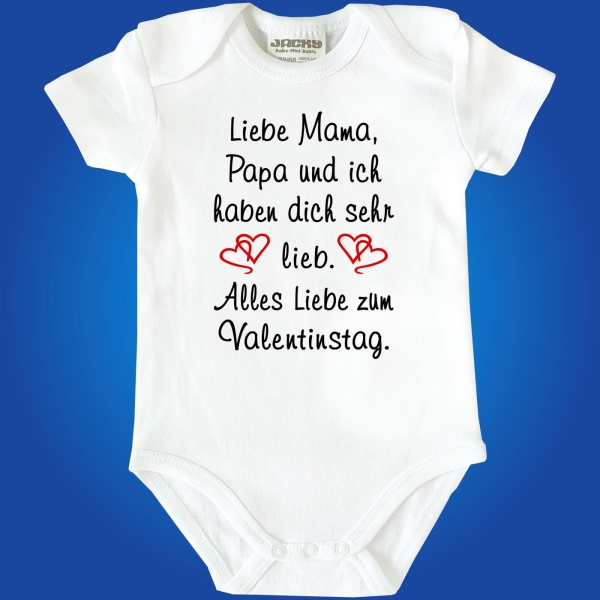 Valentinstag Baby Body