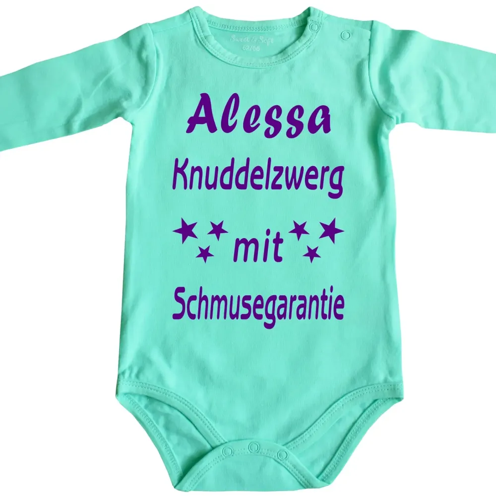 Preview: Baby-Body mit Druck Knuddelzwerg
