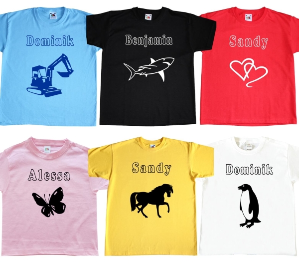 Kinder T-Shirts für Kita Schule