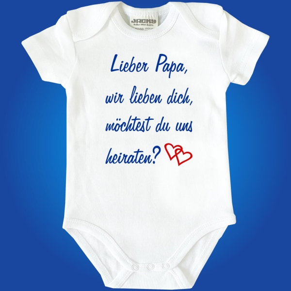 Babybody Hochzeitsantrag