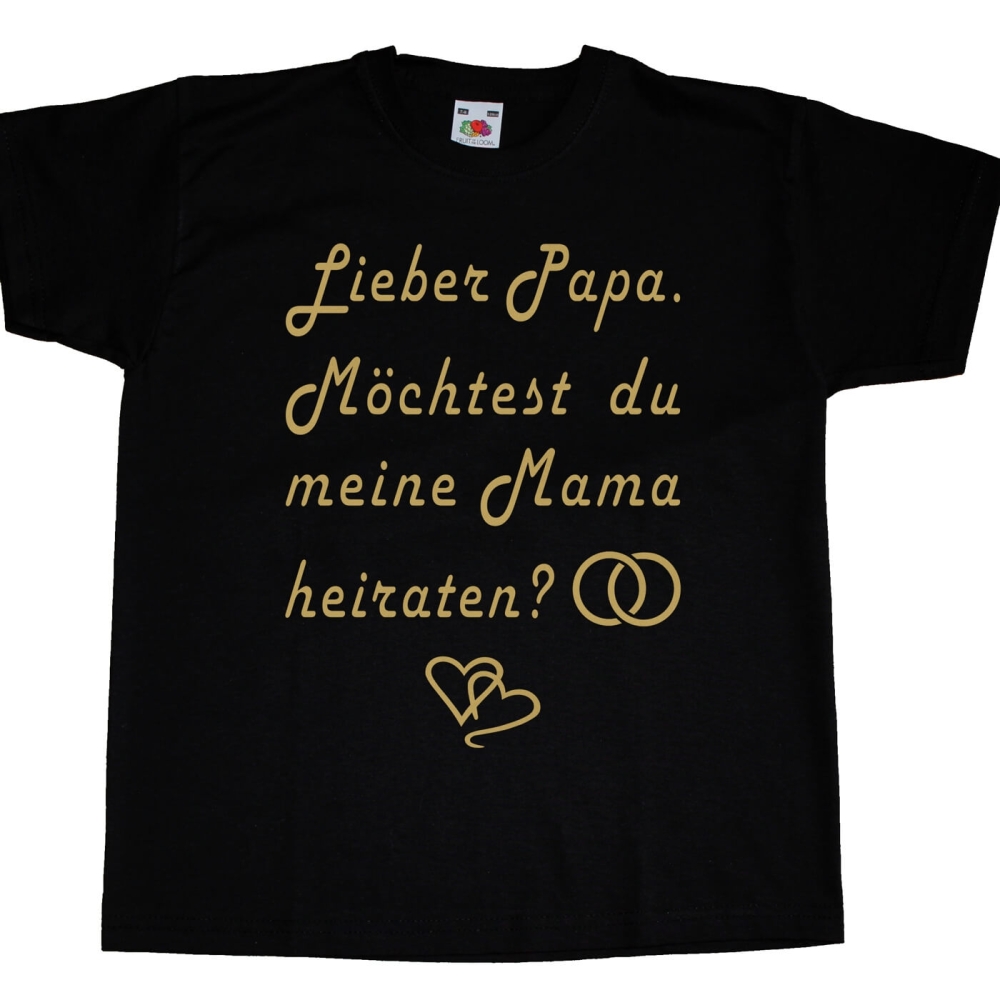Kinder T-Shirt Hochzeit