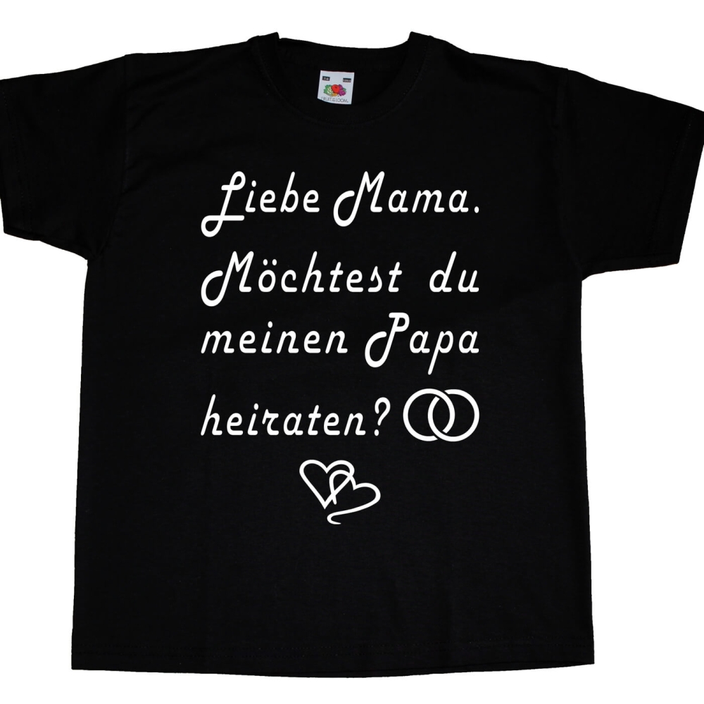 Kinder TShirt Mama heiraten