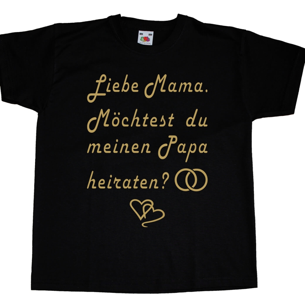 Kinder TShirt Hochzeit