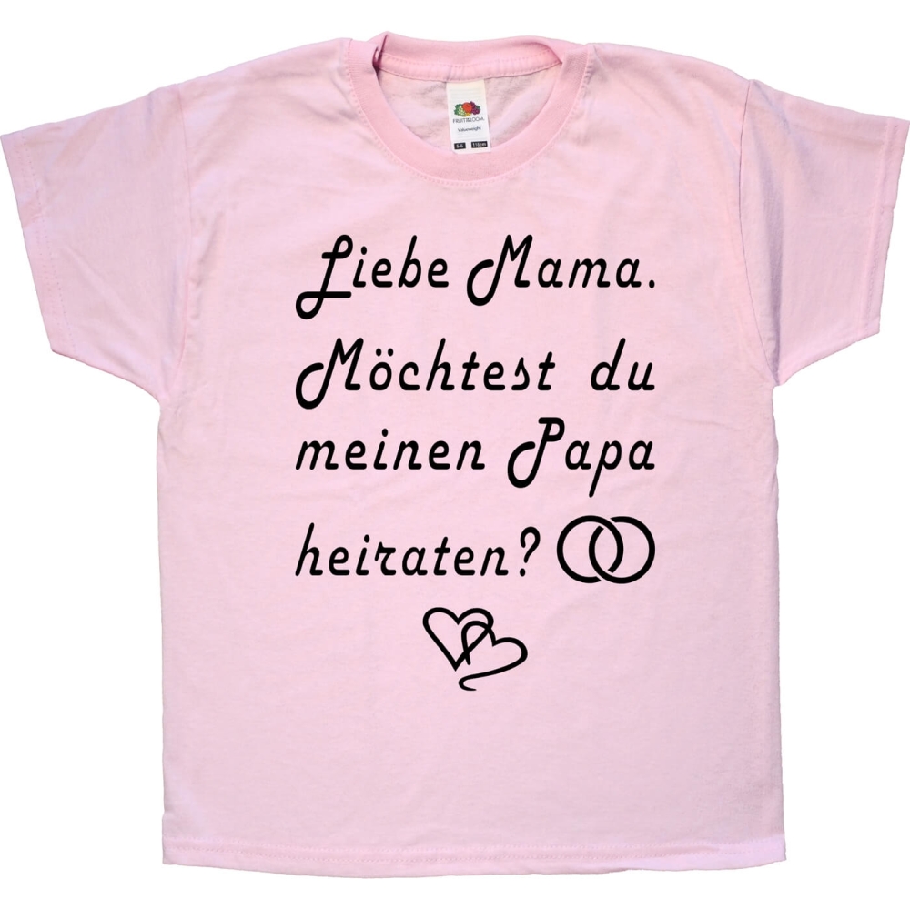 Kinder T-Shirt Mama heiraten