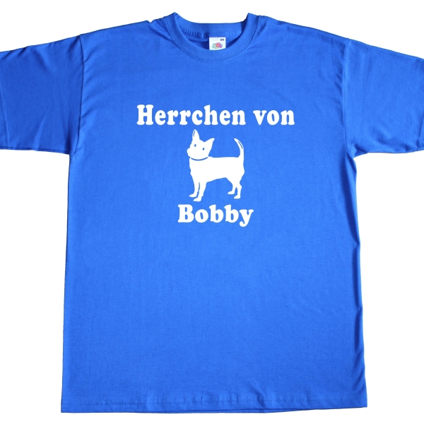 Fun Herren T-Shirt Herrchen von (Name)