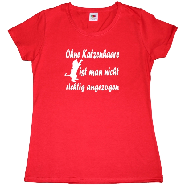 Fun Damen T-Shirt - Ohne Katzenhaare