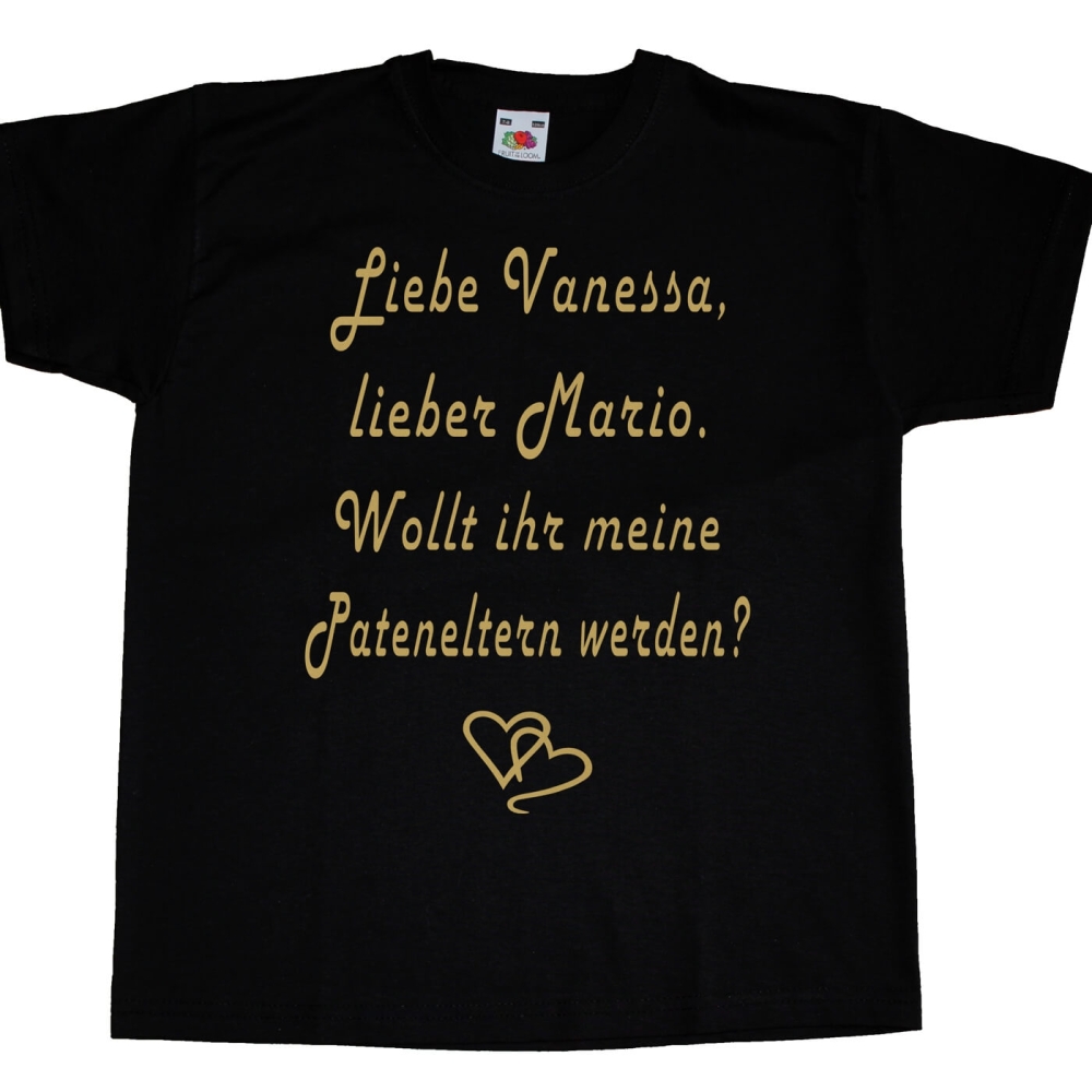 Kinder Shirt Taufpaten