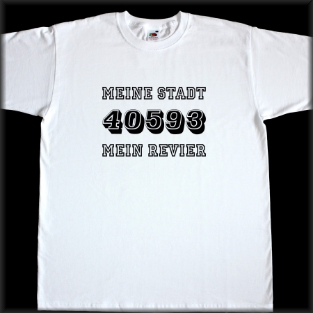 Herren T-Shirt - PLZ / Stadt - Mein Revier