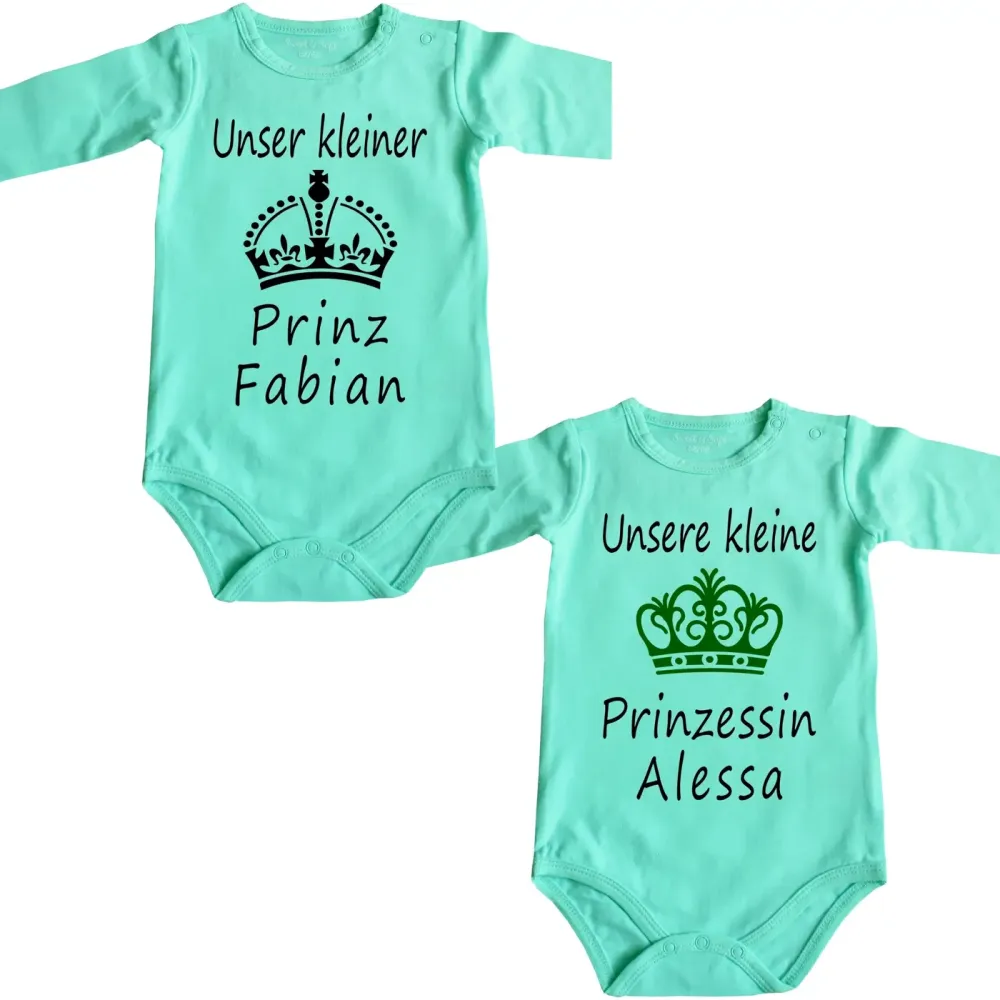 Baby-Body mit Druck kleiner Prinz