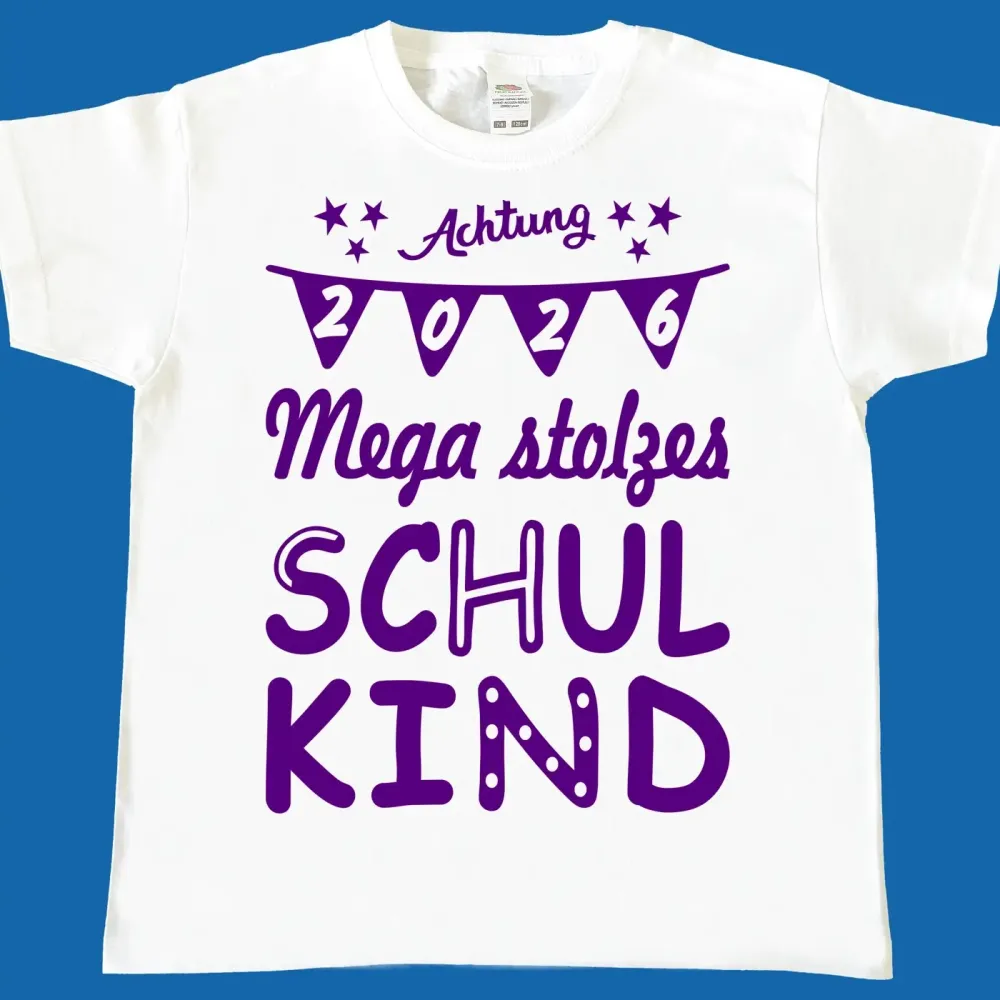 Kinder T-Shirt mit Druck Schulkind