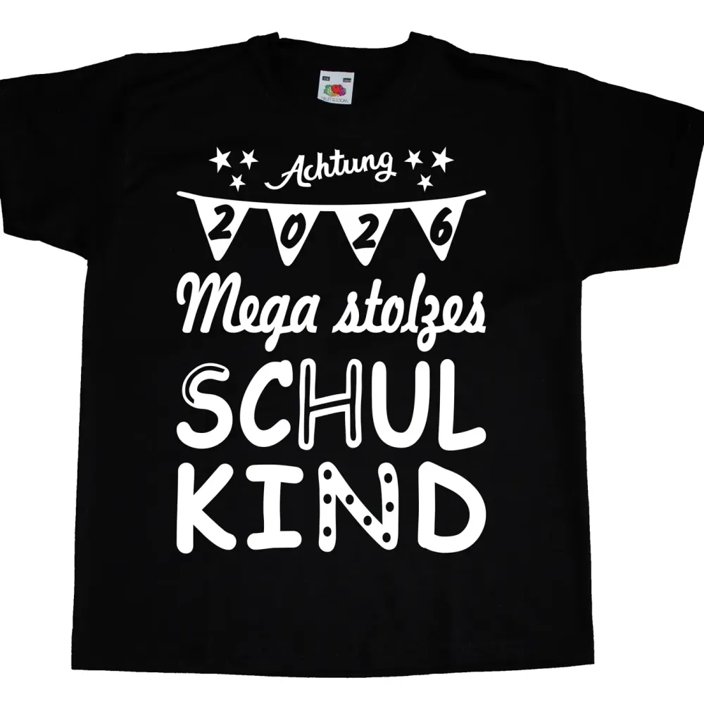 Kinder T-Shirt mit Aufdruck Einschulung