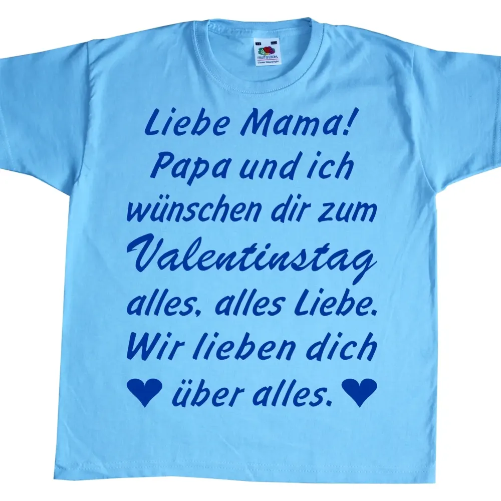 Preview: Kinder T-Shirt zum Valentinstag
