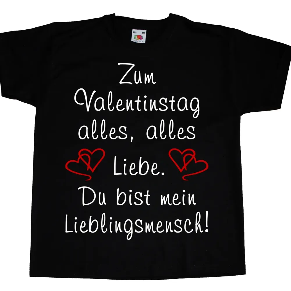 Kinder T-Shirt mit Aufdruck Valentinstag