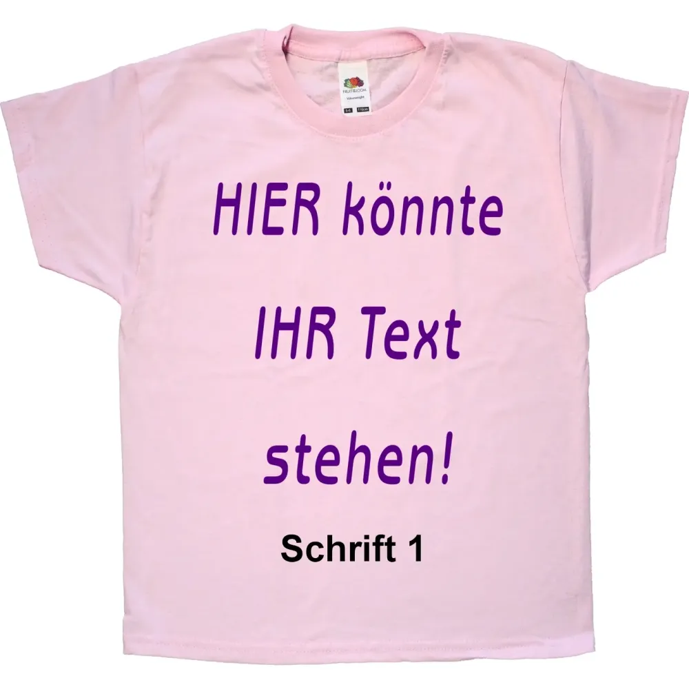 Kinder T-Shirt mit freiem Aufdruck - personalisiert