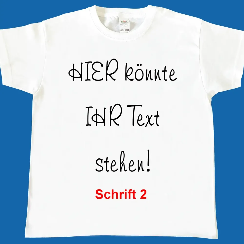Preview: Kinder T-Shirt komplett personalisierbar