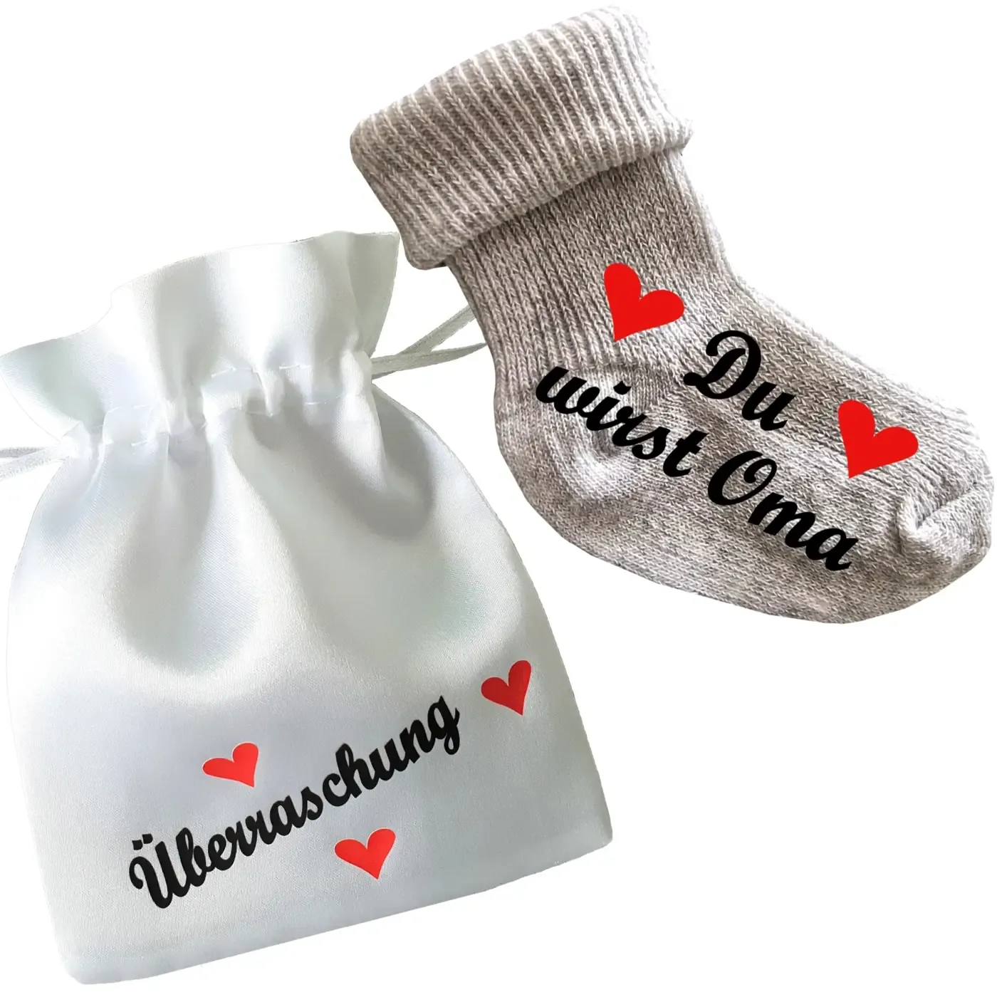 Babysocken mit Druck Oma - Opa