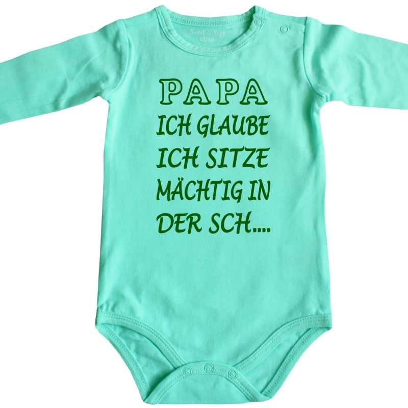 Bio Baby-Body - Freie Wahl Papa, Mama, Oma oder Opa