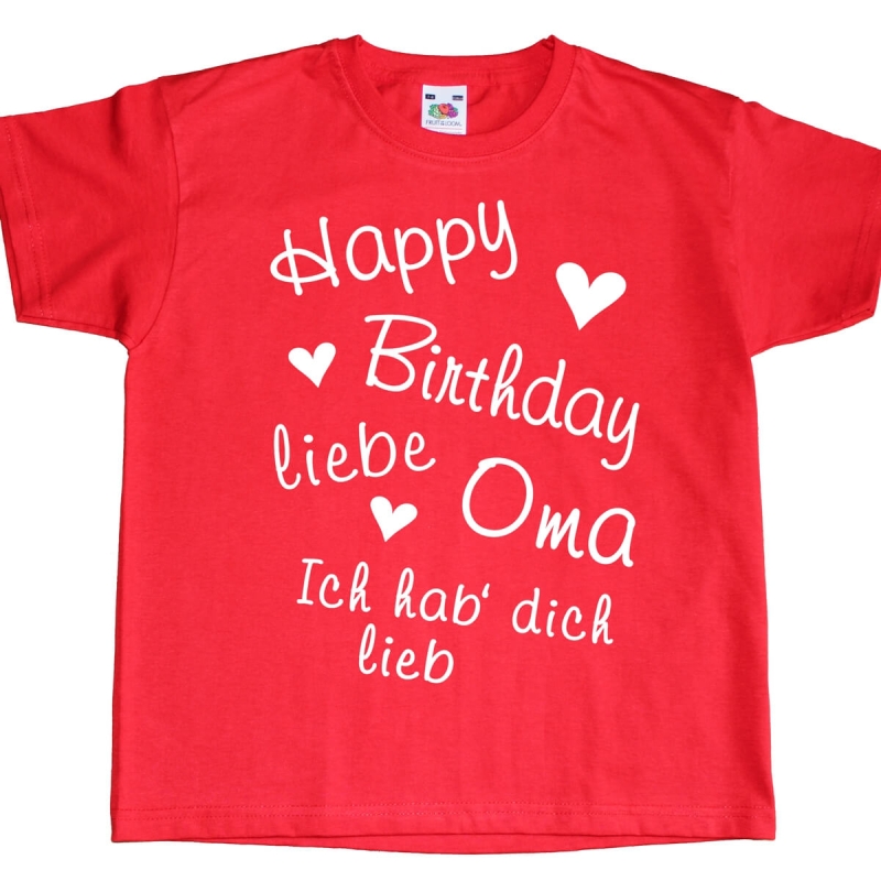 Kinder T-Shirt Happy Birthday - Geburtstag