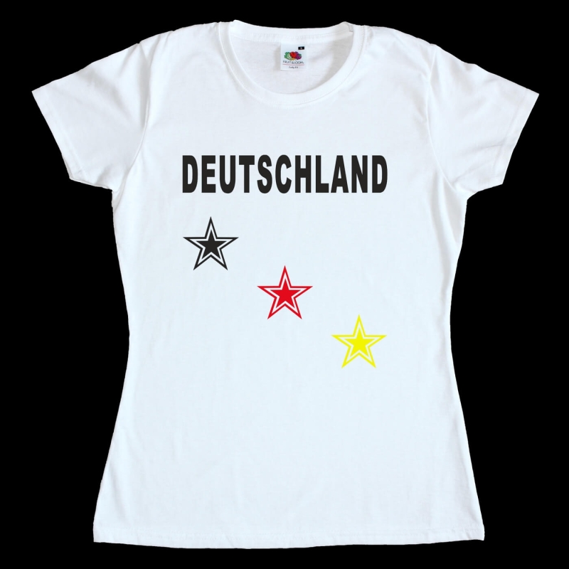 Fun Damen T-Shirt - Germany - Sterne