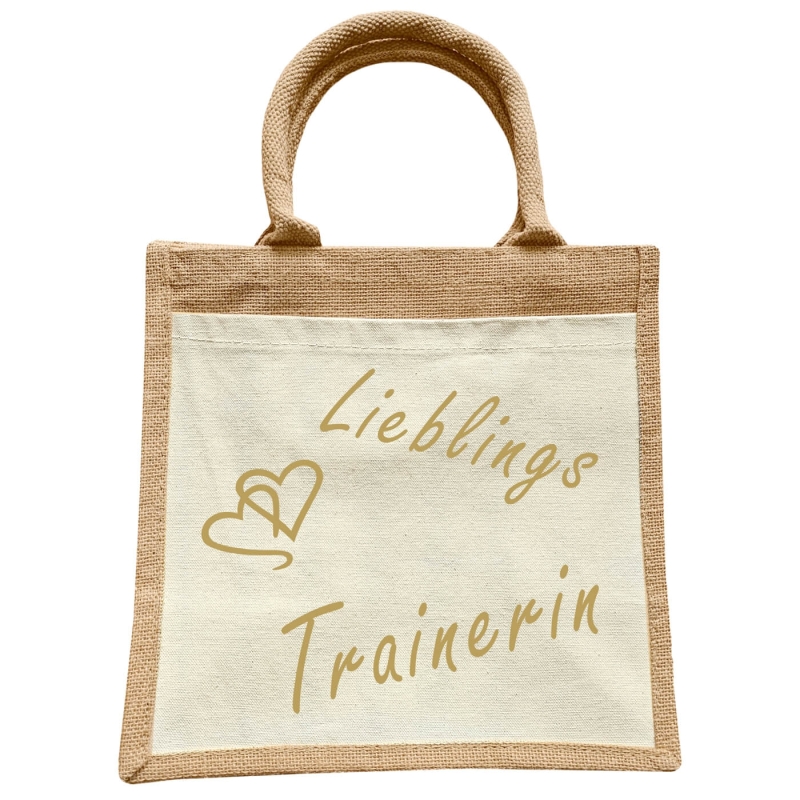 Jute Erwachsenen Tasche - Lieblings Trainerin Lehrerin uvm.