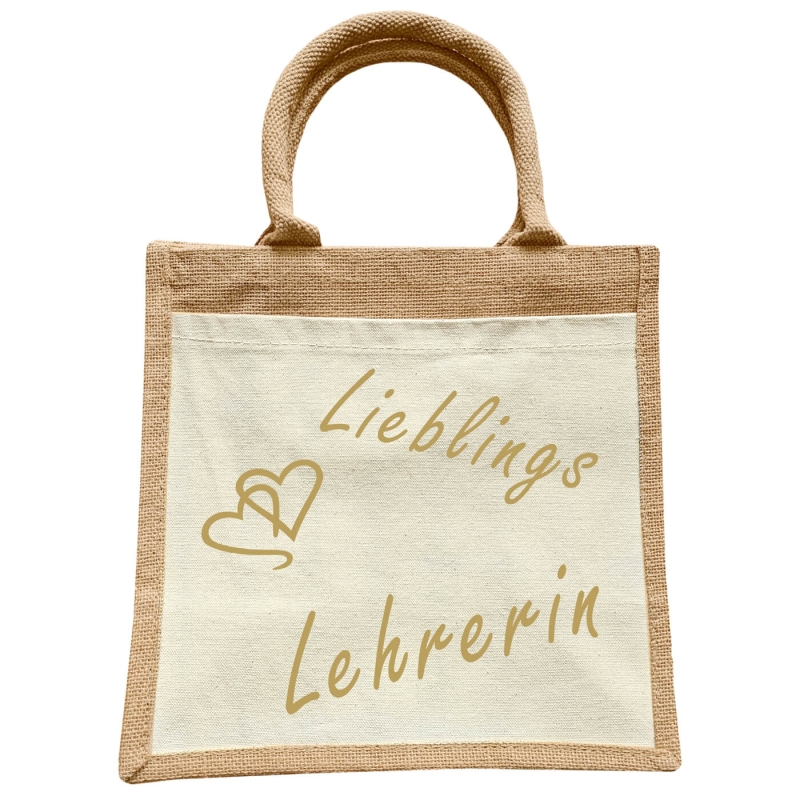 Jute Tasche Lieblings Lehrerin