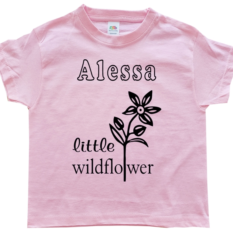Kinder T-Shirt mit Blumen