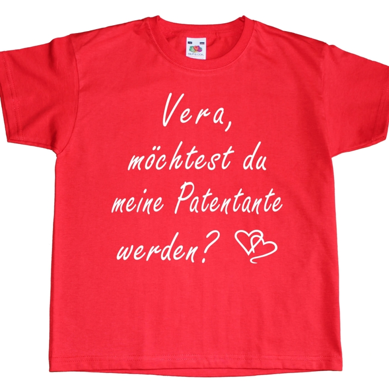 Kinder T-Shirt  Patentante - Patenonkel - Pateneltern - Taufpaten