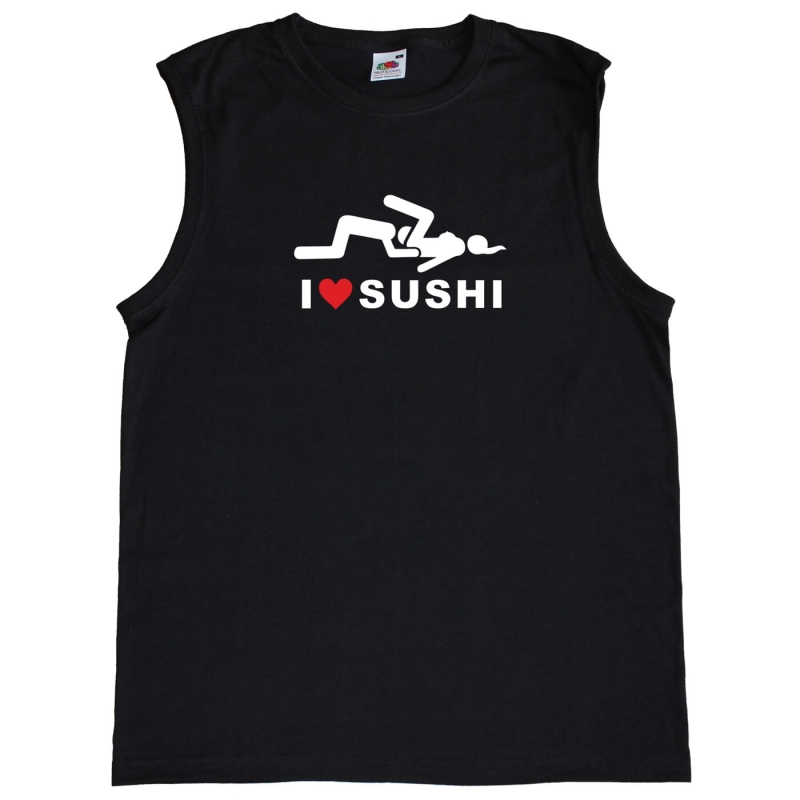 Fun Herren Tank-Top - I Love Sushi