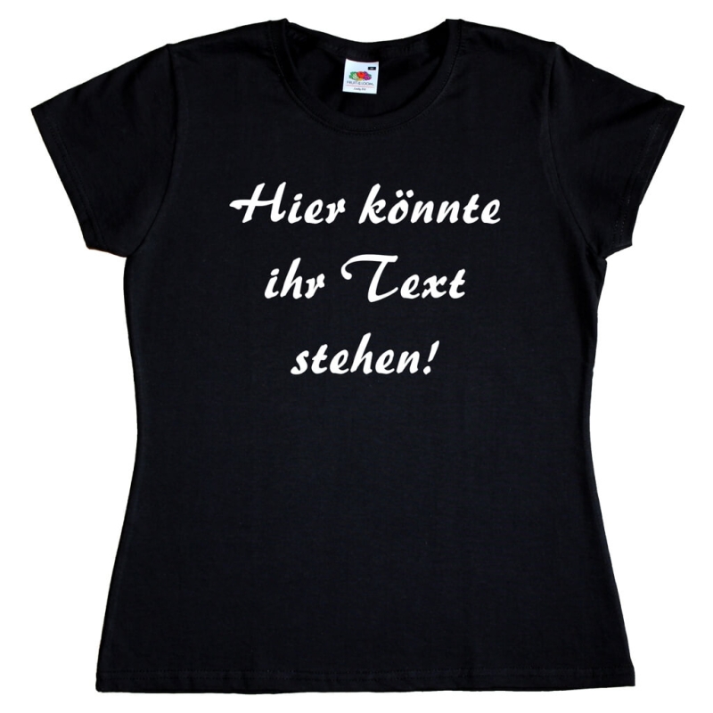 Damen T-Shirt mit Wunschtext