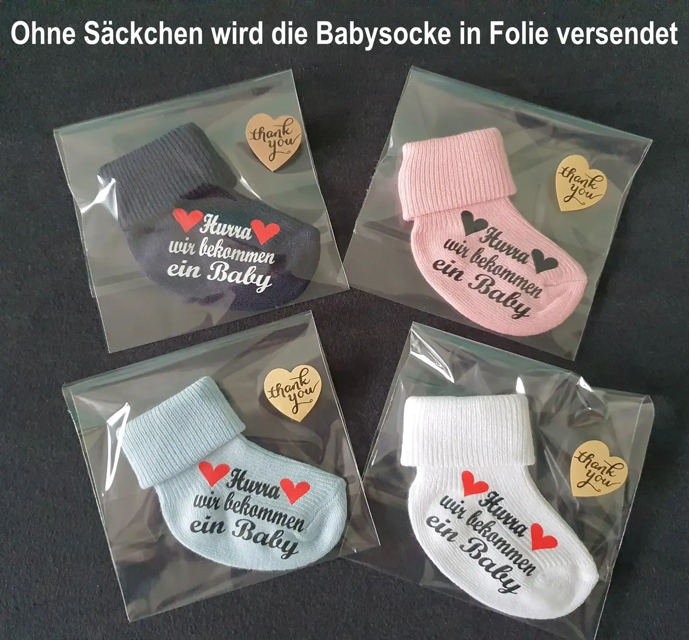 Babysocken - Mit Druck Eltern werden