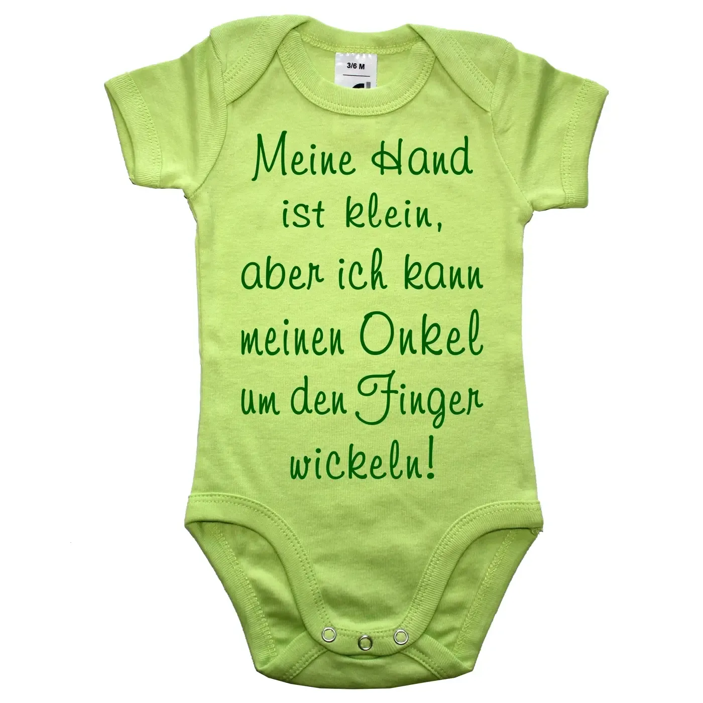 Baby bodysuit with a funny saying