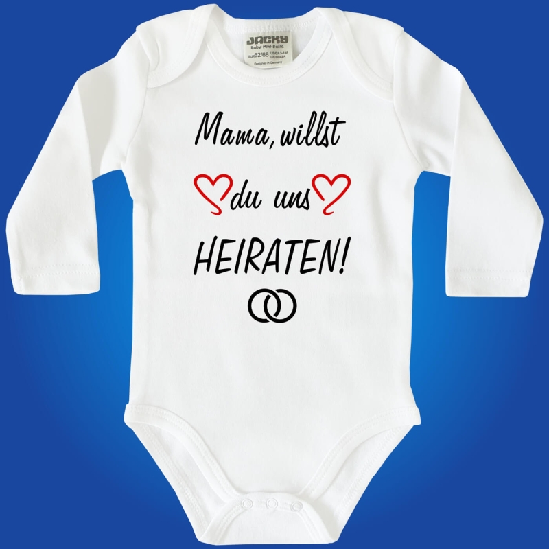 Baby-Body Heiratsantrag