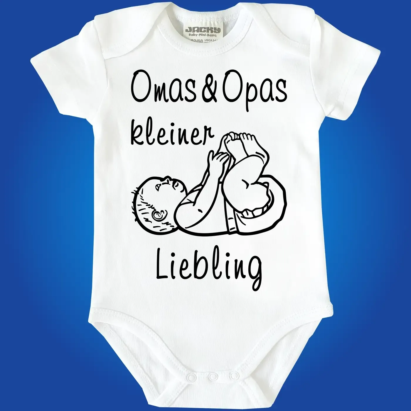 Baby-Body mit Aufdruck Omas und Opas kleiner Liebling