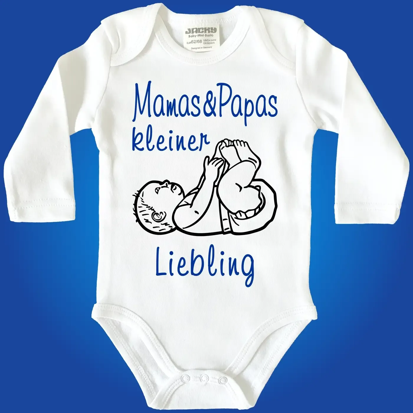 Baby-Body mit Aufdruck Mamas und Papas kleiner Liebling