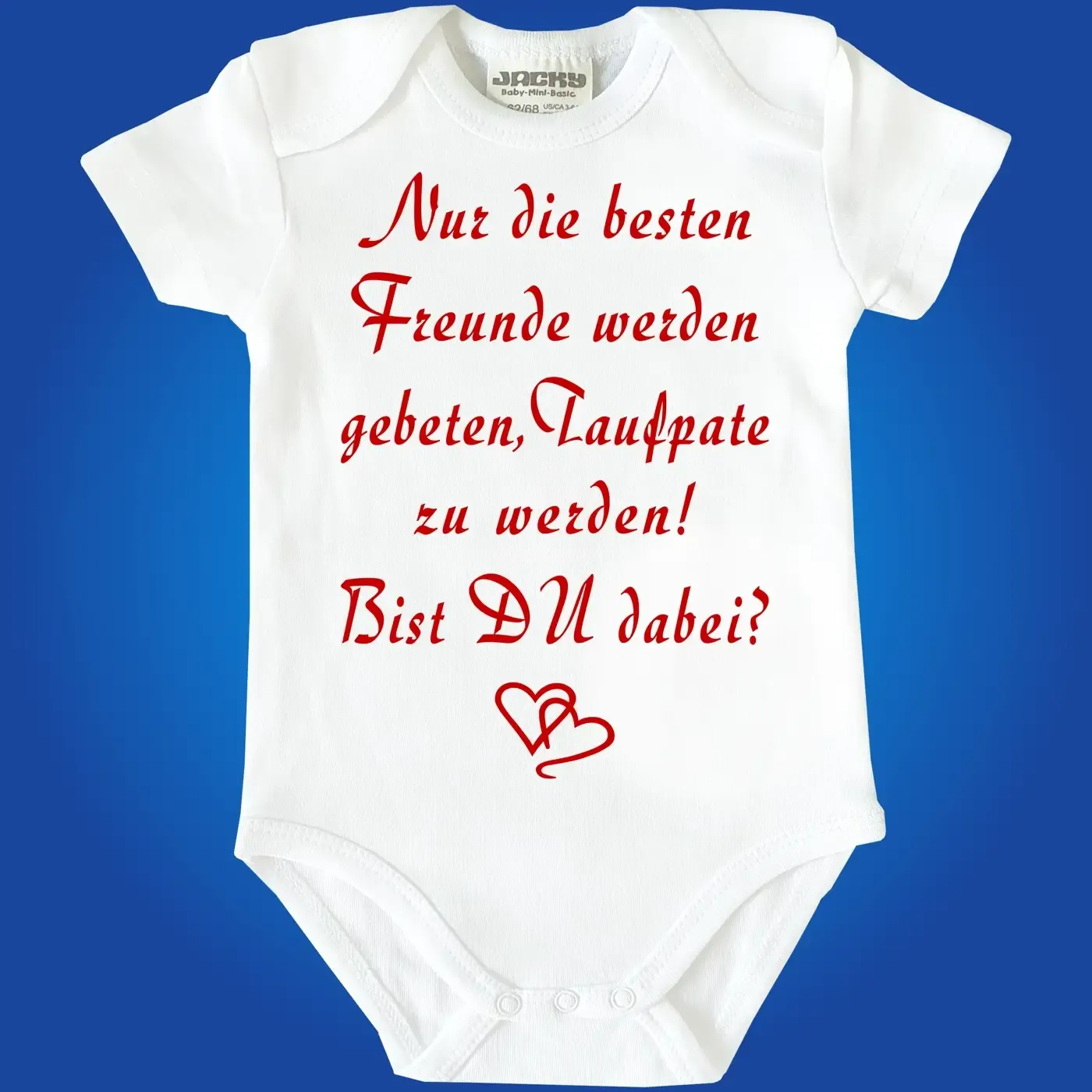 Baby-Body mit Druck Taufpaten werden