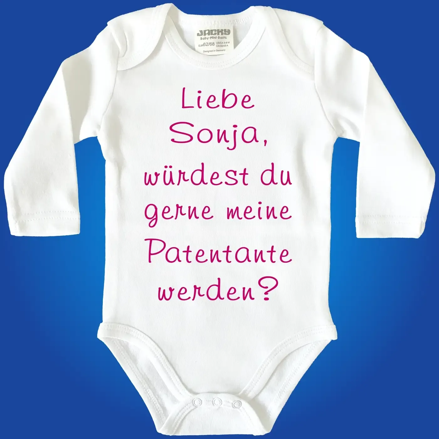 Baby-Body mit Aufdruck Taufpaten