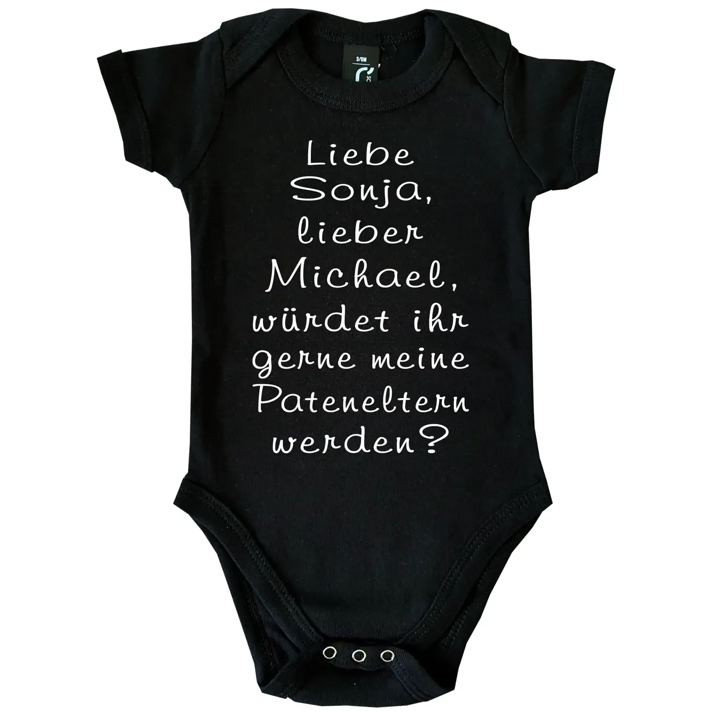 Baby-Body mit Aufdruck zur Taufe