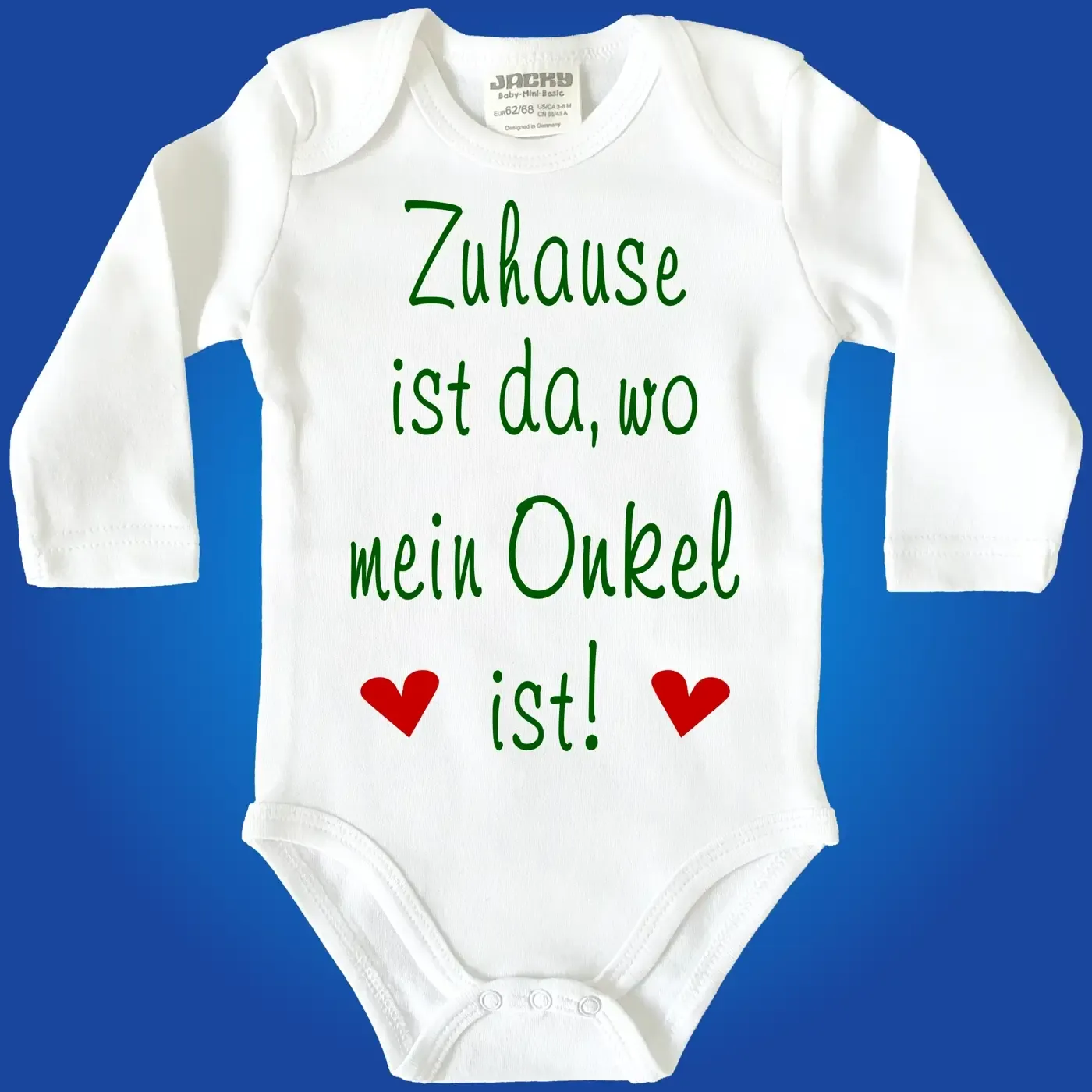 Baby-Body mit lustigem Spruch zur Geburt