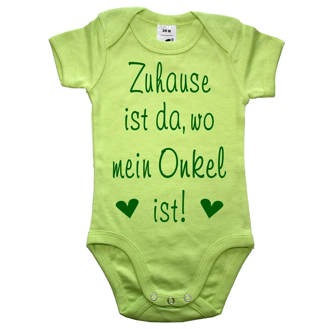 Witziger Baby-Body mit Spruch zur Geburt